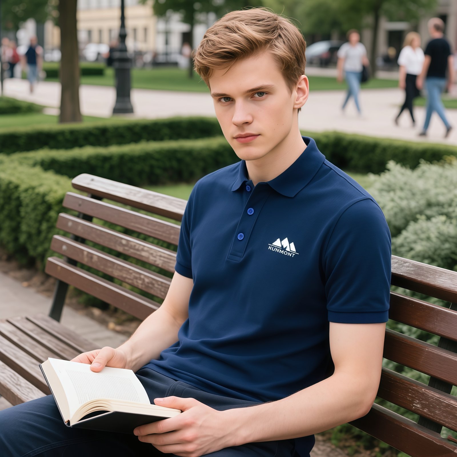 Dunkelblaues Herren-T-Shirt Dunkelblaues-Herren-T-Shirt