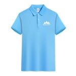 Hellblaues-Poloshirt