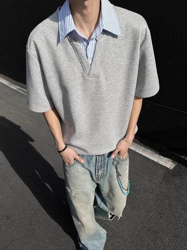 Herren V-Ausschnitt Sweatshirt Herren-V-Ausschnitt-Sweatshirt