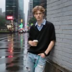 Schwarze Herren-Freizeitkleidung